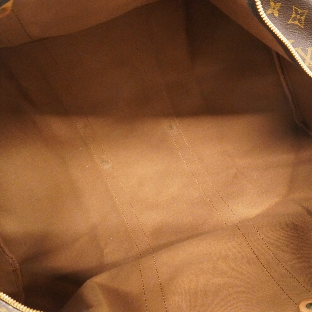 LOUIS VUITTON Brown Monogram Keepall 55 Boston Bag - Picture 4 of 13